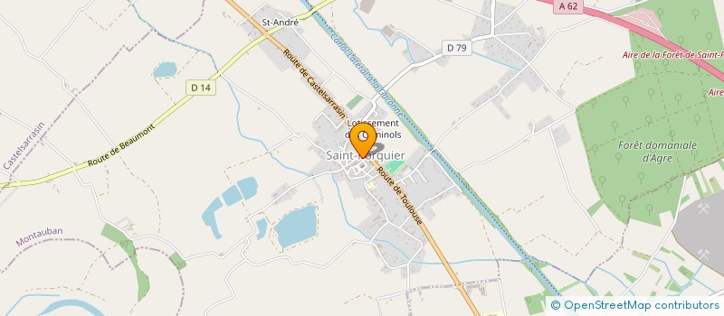 localisation de l'entreprise LE SALON. VANESSA.  SAINT-PORQUIER