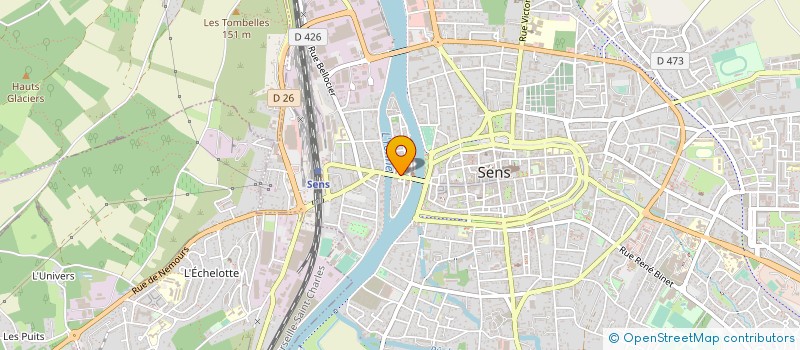 localisation de l'entreprise LE SALON VK à SENS