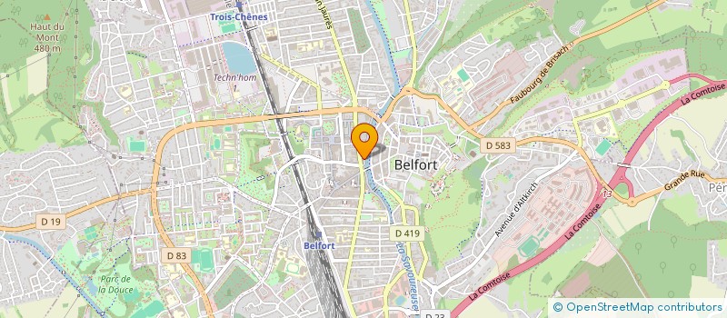 localisation de l'entreprise LE SALOON à BELFORT