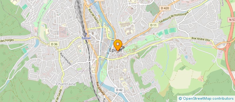 localisation de l'entreprise LE SALOON ROMAIN à EPINAL