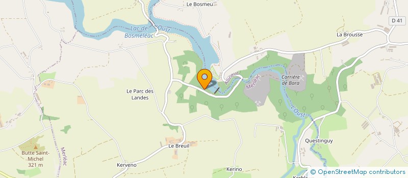 localisation de l'entreprise LE SALTIMB'ARTS  MERLEAC