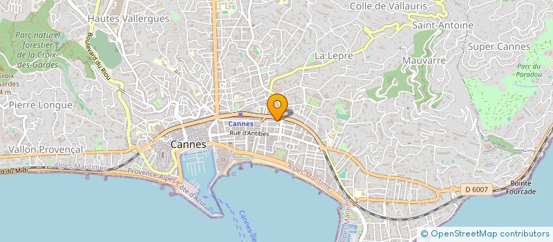 localisation de l'entreprise LE SAMOURAI à CANNES