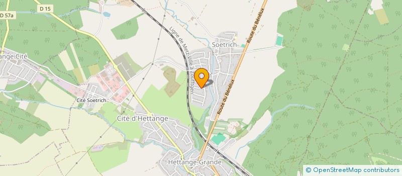 localisation de l'entreprise LE SAMOURAI KARATE-CLUB HETTANGE-GRANDE  HETTANGE-GRANDE