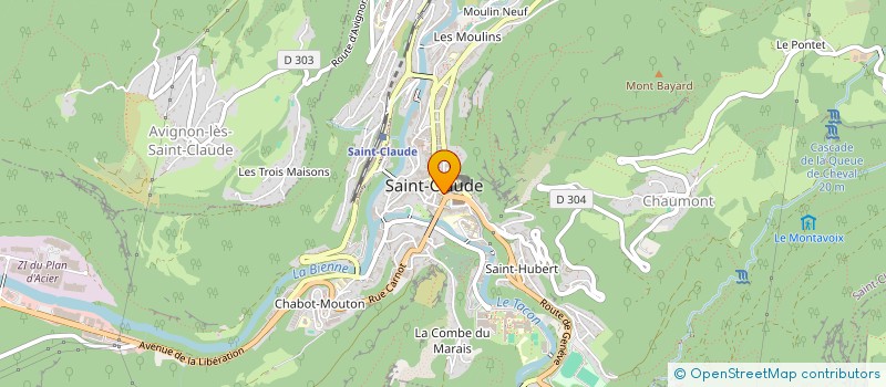 localisation de l'entreprise LE SAMPA  SAINT-CLAUDE