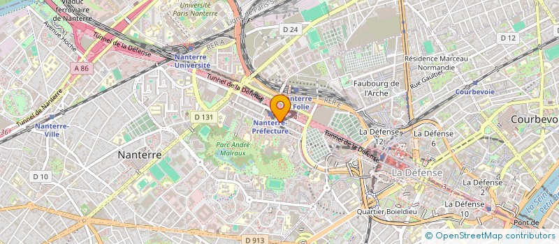 localisation de l'entreprise LE SAN MARCO  NANTERRE