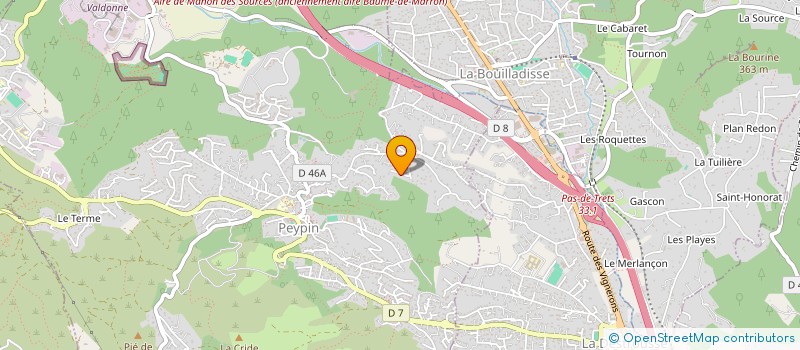 localisation de l'entreprise LE SANCTUAIRE  PEYPIN