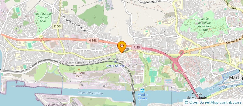 localisation de l'entreprise LE SANCTUAIRE DE LA PECHE à MARTIGUES