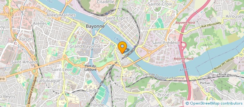 localisation de l'entreprise LE SANG DES VIGNES à BAYONNE