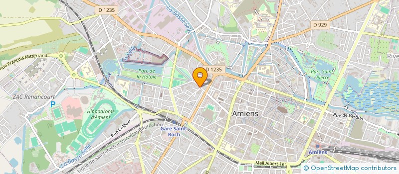 localisation de l'entreprise LE SANGLIER DE LA PEINTURE à AMIENS