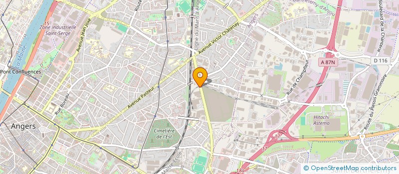 localisation de l'entreprise LE SANGLIER DES ARDENNES à ANGERS