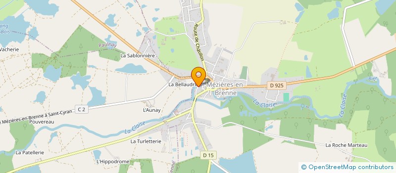 localisation de l'entreprise LE SANGLIER HIRSUTE à MEZIERES-EN-BRENNE