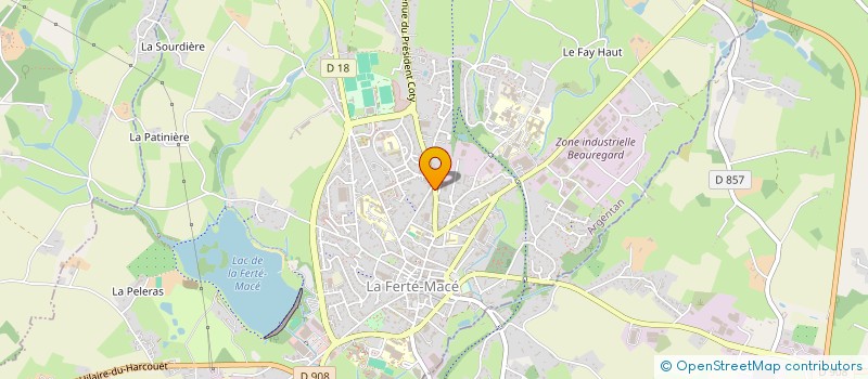 localisation de l'entreprise LE SANS GENE à LA FERTE MACE
