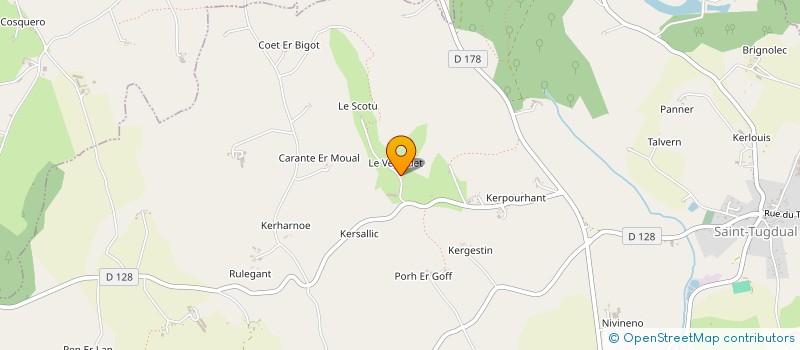 localisation de l'entreprise LE SANT BARDEL à KERNASCLEDEN