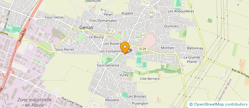 localisation de l'entreprise LE SANTANA  GENAS