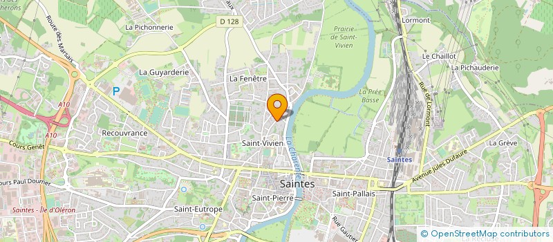 localisation de l'entreprise LE SANTONE AIKIDO  SAINTES