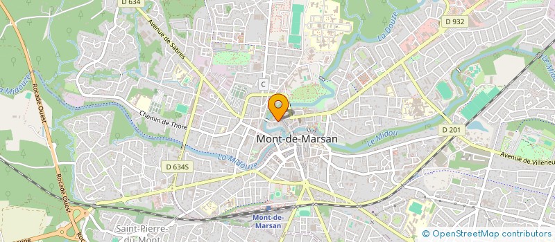localisation de l'entreprise LE SAPHIR à MONT-DE-MARSAN