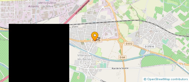 localisation de l'entreprise LE SAPHIR  VILLENEUVE-LES-BEZIERS