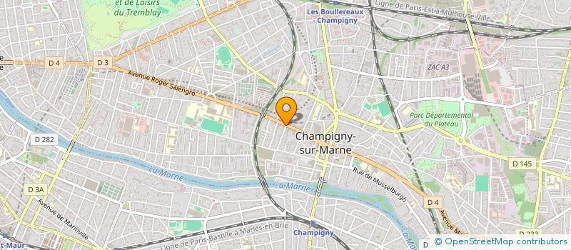 localisation de l'entreprise LE SAPHIR à CHAMPIGNY-SUR-MARNE