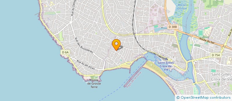 localisation de l'entreprise LE SAPHIR à SAINT-GILLES-CROIX-DE-VIE