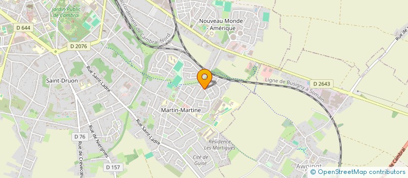 localisation de l'entreprise LE SAPHIR à CAMBRAI