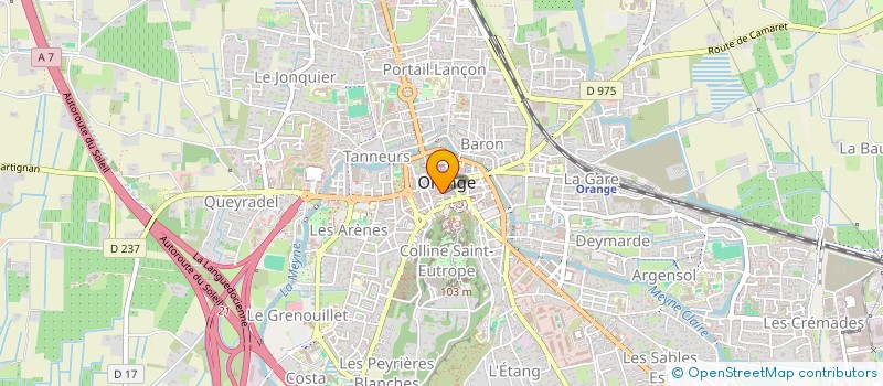 localisation de l'entreprise LE SAPHIR ETS BARBASTE à ORANGE