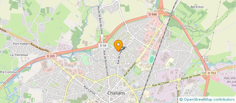 localisation de l'entreprise LE SAPHIR II à CHALLANS