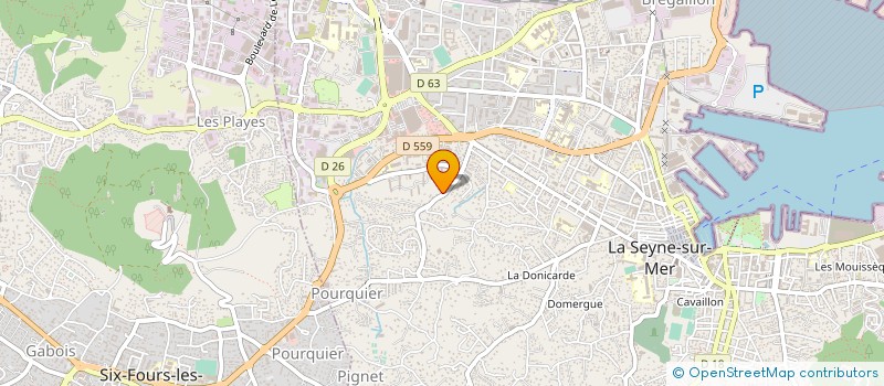 localisation de l'entreprise LE SAPHYR COMPLEXE PARENTS à LA SEYNE-SUR-MER