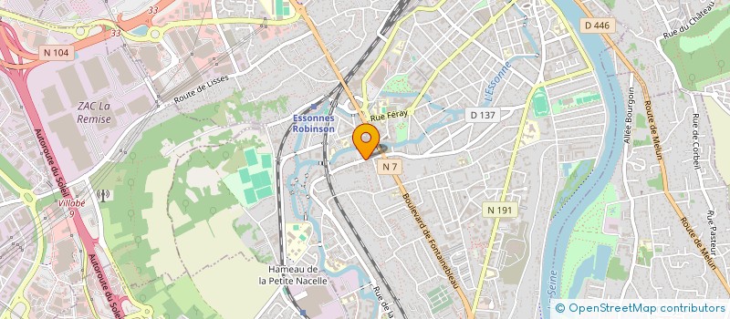 localisation de l'entreprise LE SAPHYRE à CORBEIL-ESSONNES