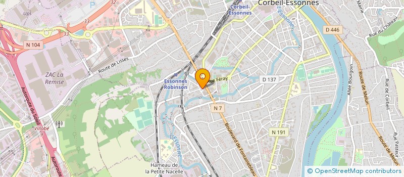 localisation de l'entreprise LE SAPHYRE D'ORIENT à CORBEIL-ESSONNES