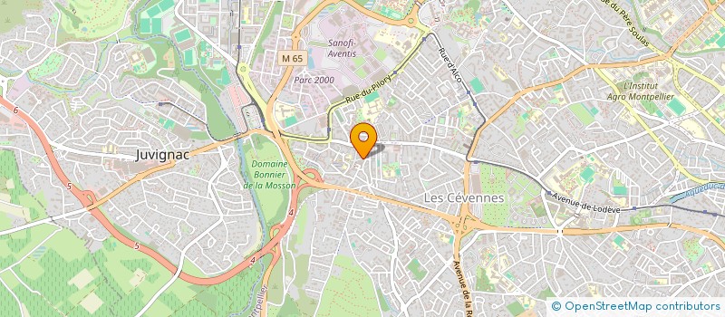 localisation de l'entreprise LE SARA à MONTPELLIER