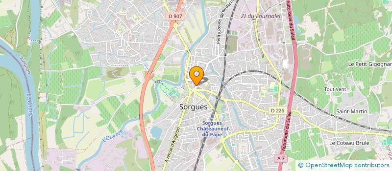 localisation de l'entreprise LE SARALY  SORGUES