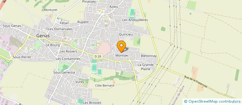 localisation de l'entreprise LE SARAZIN  GENAS