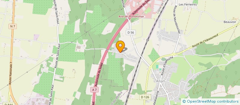 localisation de l'entreprise LE SARE à ALLAN