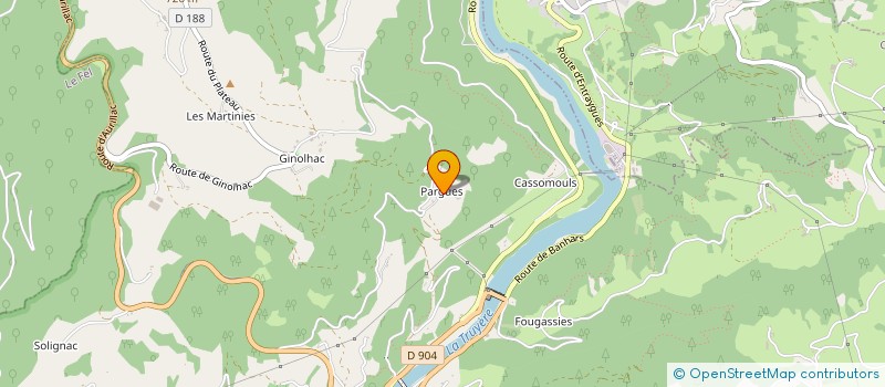 localisation de l'entreprise LE SARGET  ESPEYRAC