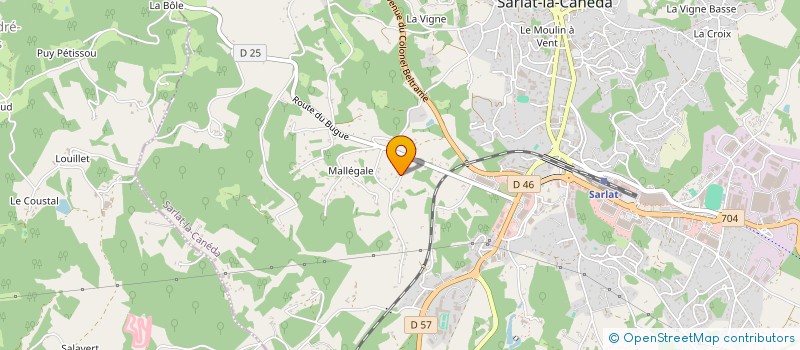 localisation de l'entreprise LE SARLADAIS BIO à SARLAT-LA-CANEDA