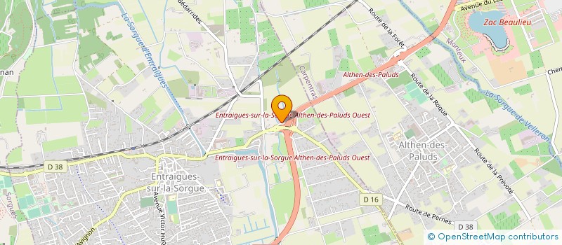 localisation de l'entreprise LE SARMENT à ENTRAIGUES-SUR-LA-SORGUE