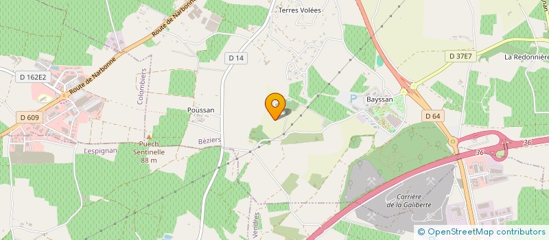 localisation de l'entreprise LE SARMENT D'OC à BEZIERS
