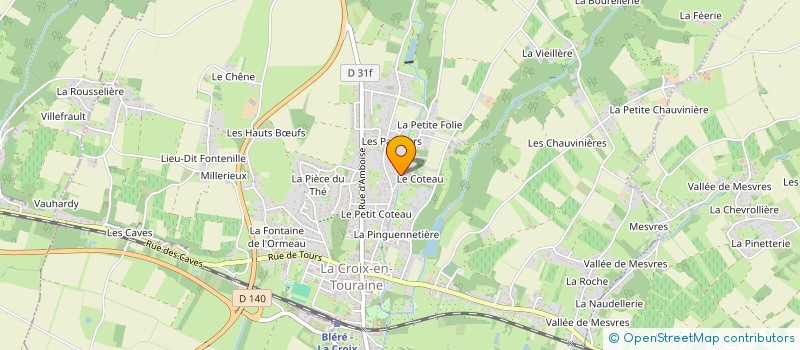 localisation de l'entreprise LE SARMENT DE VIGNE  CIVRAY-DE-TOURAINE