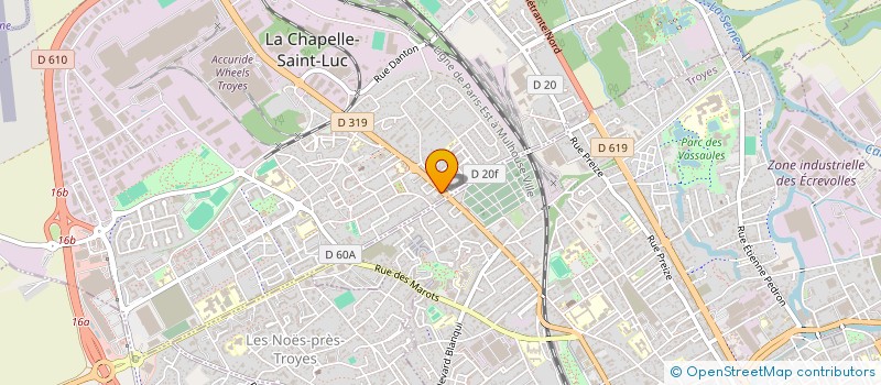 localisation de l'entreprise LE SARRAIL à LA CHAPELLE-SAINT-LUC