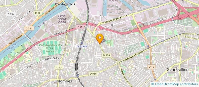localisation de l'entreprise LE SARRAZIN à COLOMBES