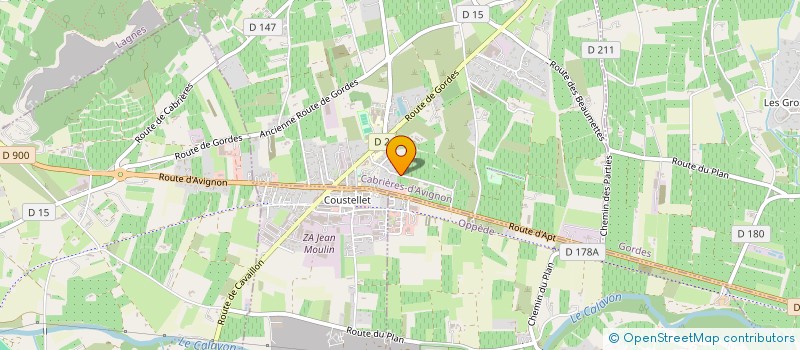 localisation de l'entreprise LE SARRET  CABRIERES D'AVIGNON