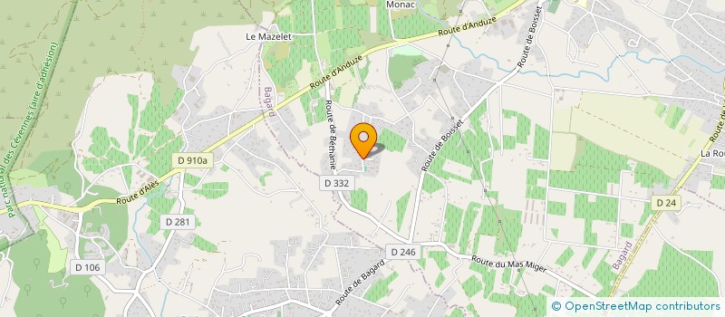 localisation de l'entreprise LE SAS ASS ENTREPRISE D INSERTION  BAGARD