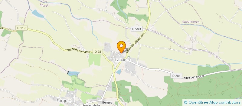 localisation de l'entreprise LE SAS DU VOLVESTRE à LAHAGE