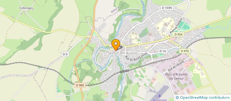 localisation de l'entreprise LE   SAS - SEMUR-AUXOIS-SPECTACLES  SEMUR-EN-AUXOIS