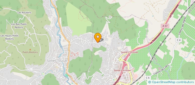 localisation de l'entreprise LE SASSANDRA  SOLLIES-TOUCAS