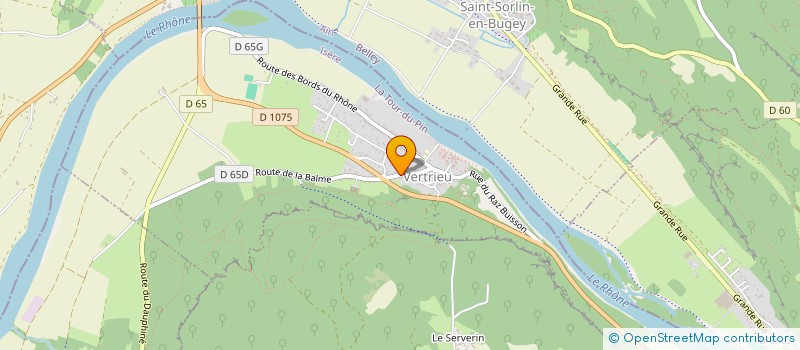 localisation de l'entreprise LE SAT PERCE  VERTRIEU