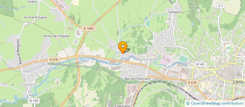 localisation de l'entreprise LE SAUBIEF  MONTMOROT