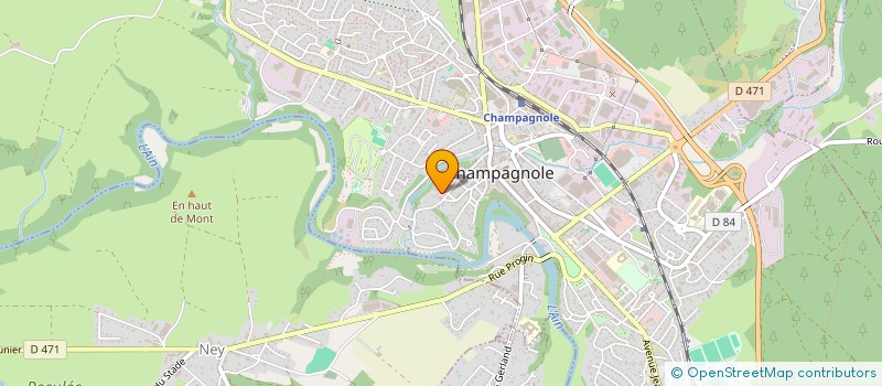 localisation de l'entreprise LE SAUGET  CHAMPAGNOLE