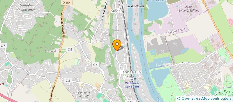 localisation de l'entreprise LE SAULE à VILLENNES-SUR-SEINE