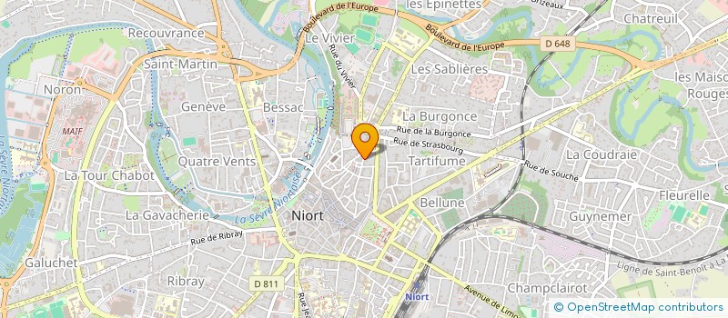 localisation de l'entreprise LE SAUMORT  NIORT